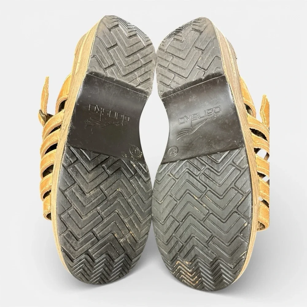 Dansko Marion Tan Leather Strappy Sandals EU 37 US 6.5 -7 - Picture 7 of 8